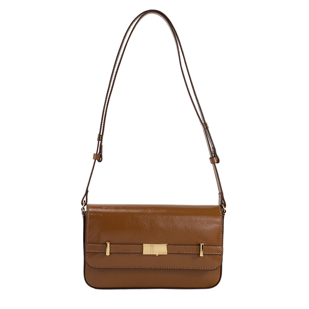 Bolsa de Couro Tiracolo Jade - Andaluz Nocciola