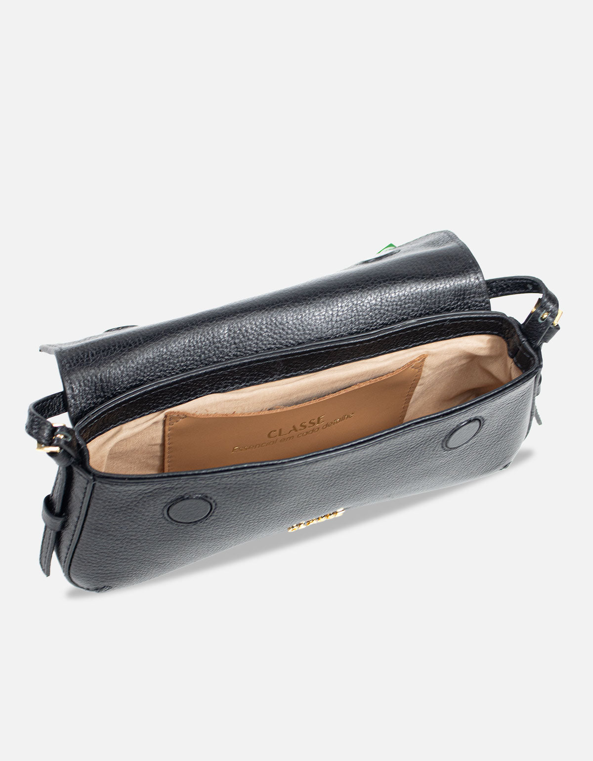 Bolsa de Couro Tiracolo Hit - Preto
