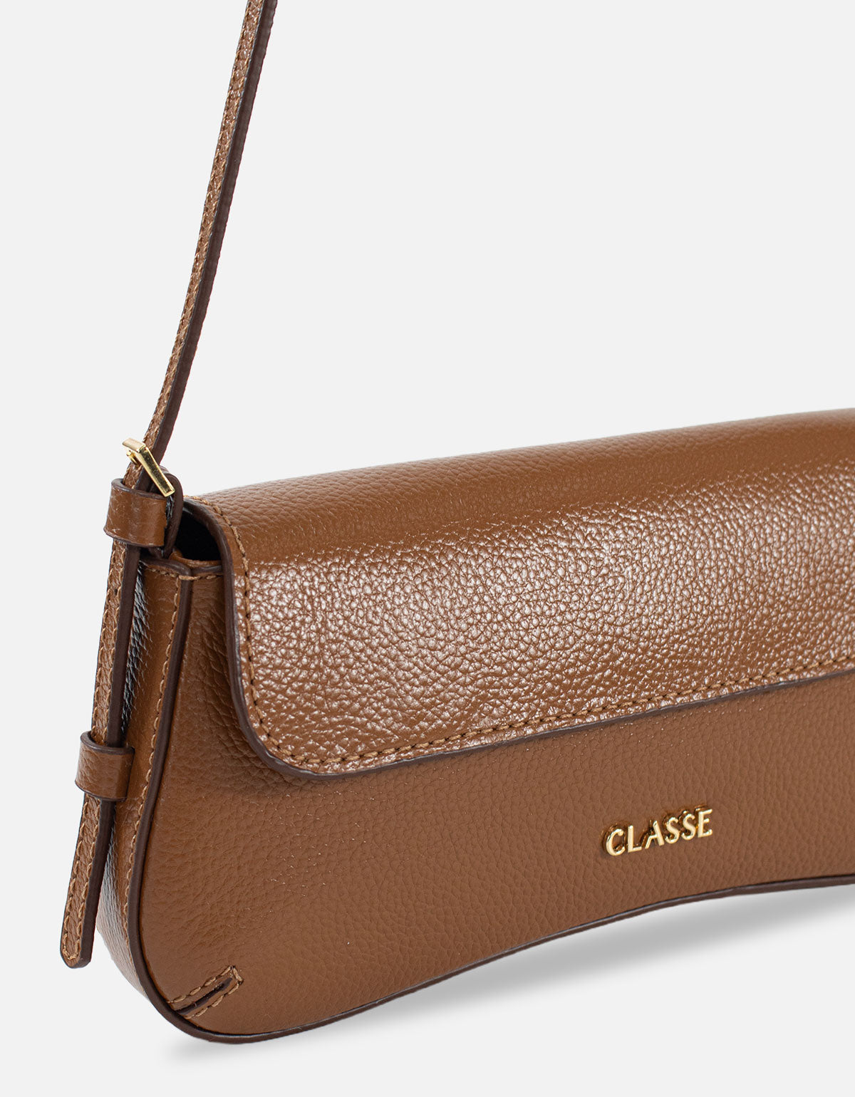 Bolsa de Couro Tiracolo Hit - Nocciola