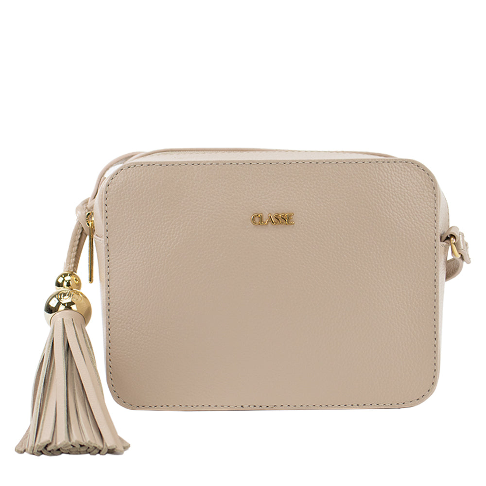 Bolsa de Couro Camera Bag Fendi - Creme