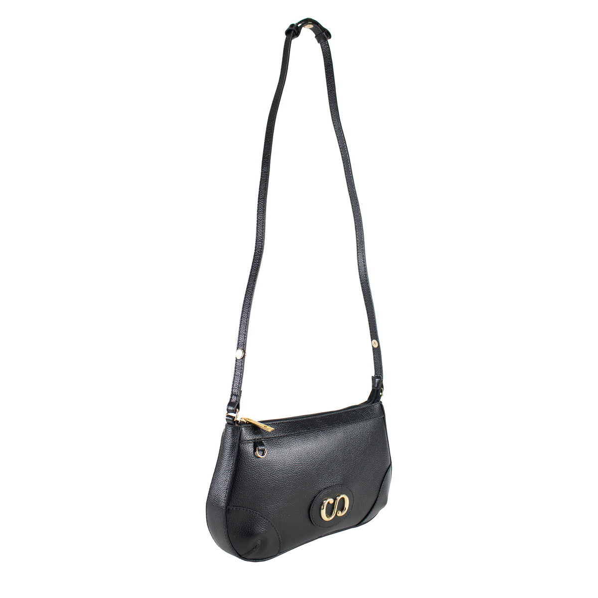Bolsa Crossbody de Couro Maiorca - Preto