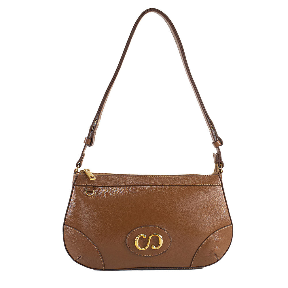 Bolsa Crossbody de Couro Maiorca - Nocciola