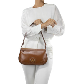 Bolsa Crossbody de Couro Maiorca - Nocciola