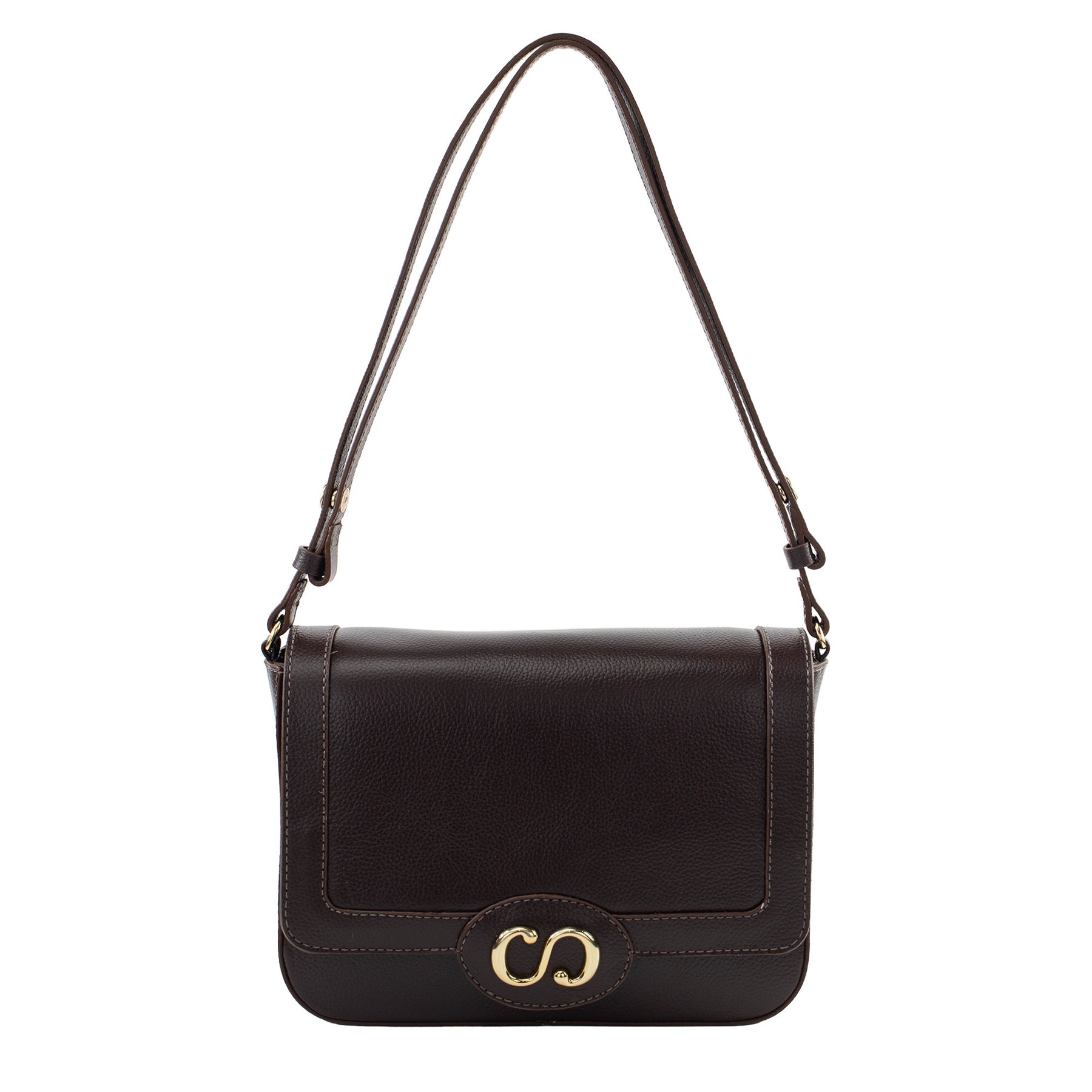 Bolsa Tiracolo de Couro Maiorca - Chocolate