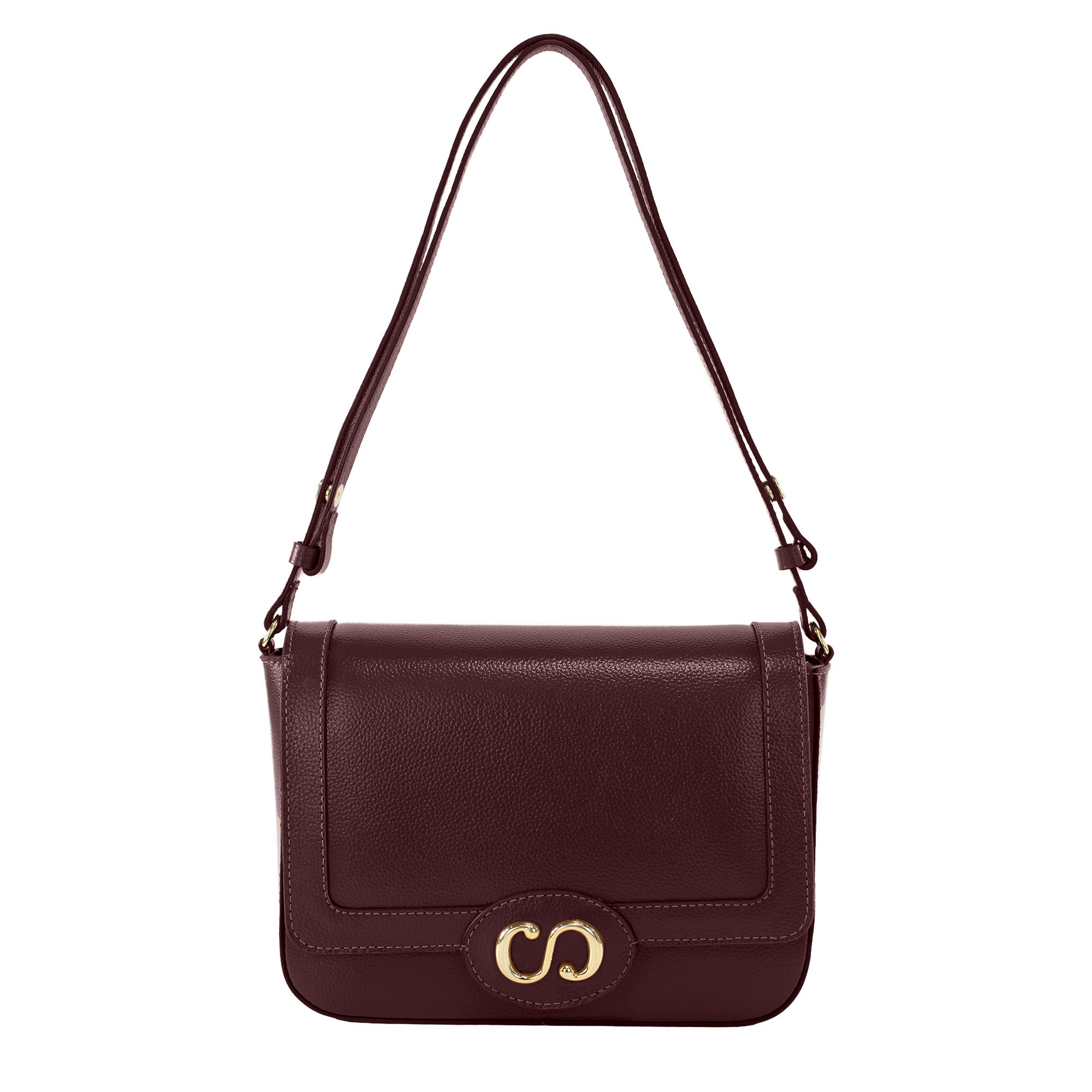 Bolsa Tiracolo de Couro Maiorca - Borgonha
