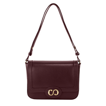 Bolsa Tiracolo de Couro Maiorca - Borgonha