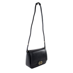 Bolsa Tiracolo de Couro Maiorca - Preto