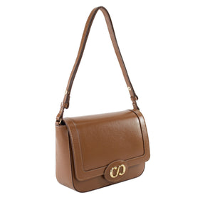 Bolsa Tiracolo de Couro Maiorca - Nocciola