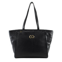 Bolsa Shopping Bag de couro Maiorca - Preto