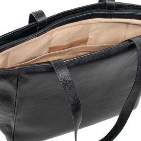 Bolsa Shopping Bag de couro Maiorca - Preto
