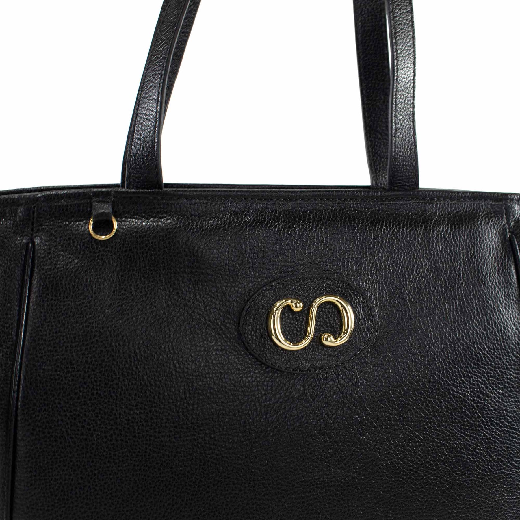 Bolsa Shopping Bag de couro Maiorca - Preto