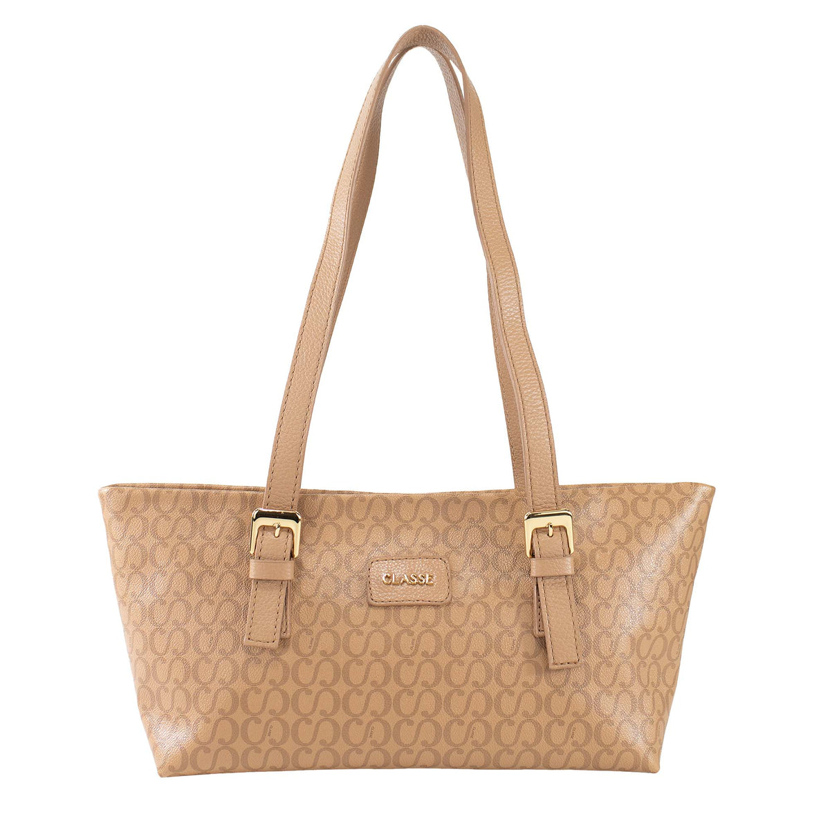 Bolsa de Ombro Canvas Becca - Tan/Tan