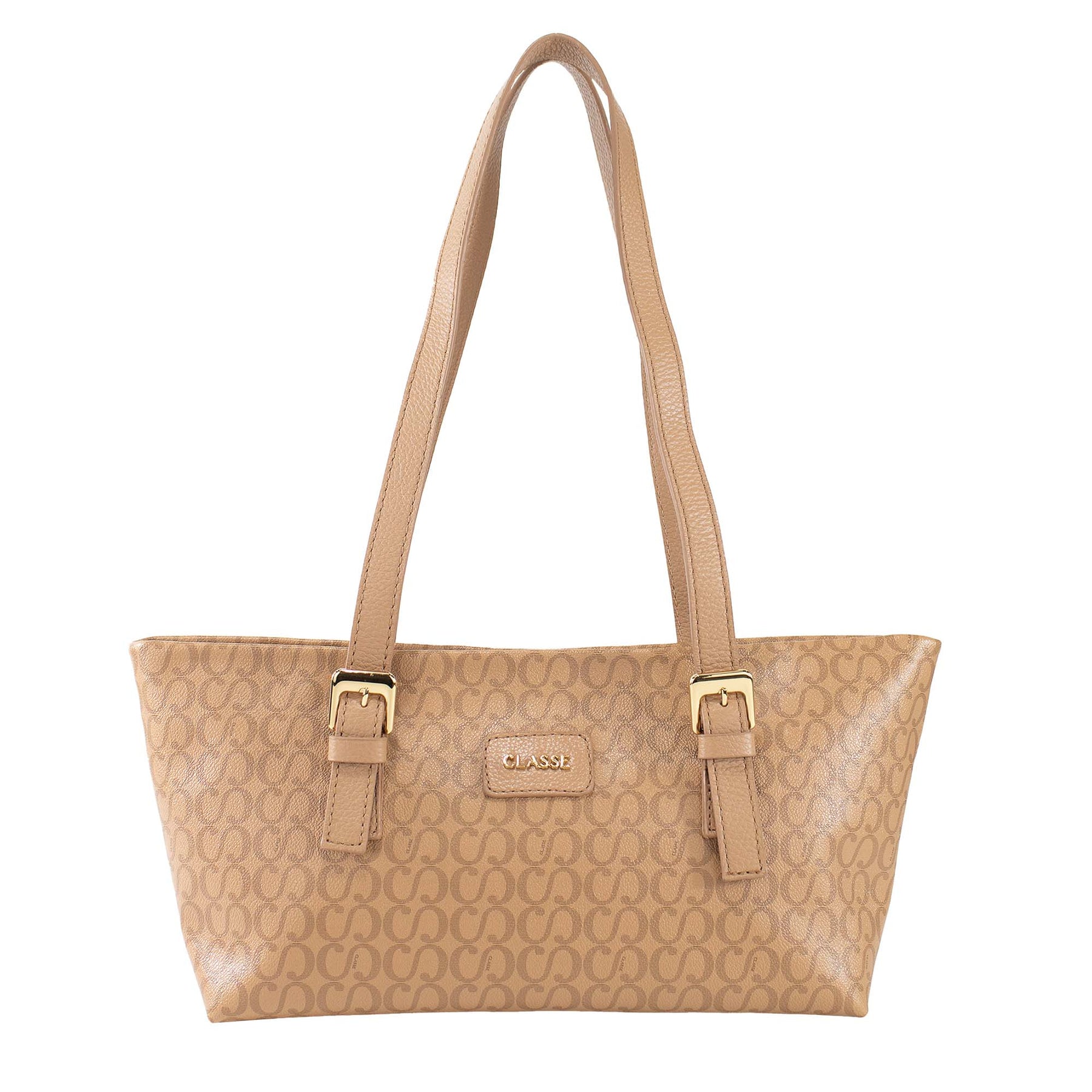 Bolsa de Ombro Canvas Becca - Tan/Tan