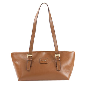 Bolsa de ombro de Couro Becca - Creme