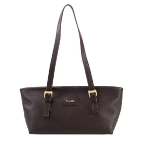 Bolsa de ombro de Couro Becca - Creme