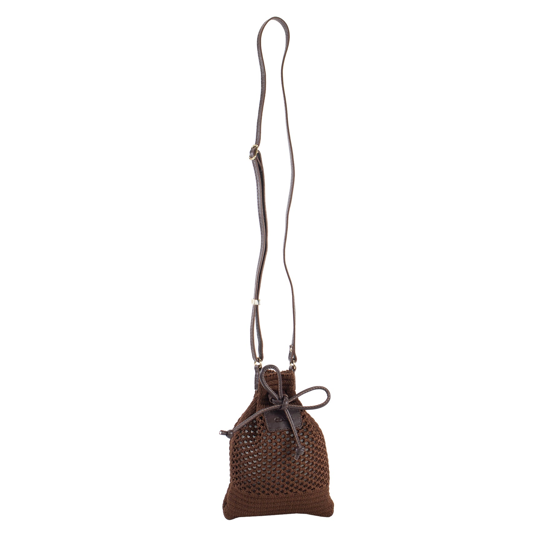 Bolsa Crossbody de Crochê Sol - Café/Chocolate
