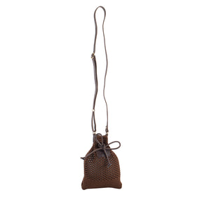 Bolsa Crossbody de Crochê Sol - Café/Chocolate