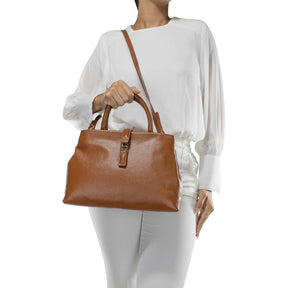 Bolsa Tote de Couro Liéri - Nocciola