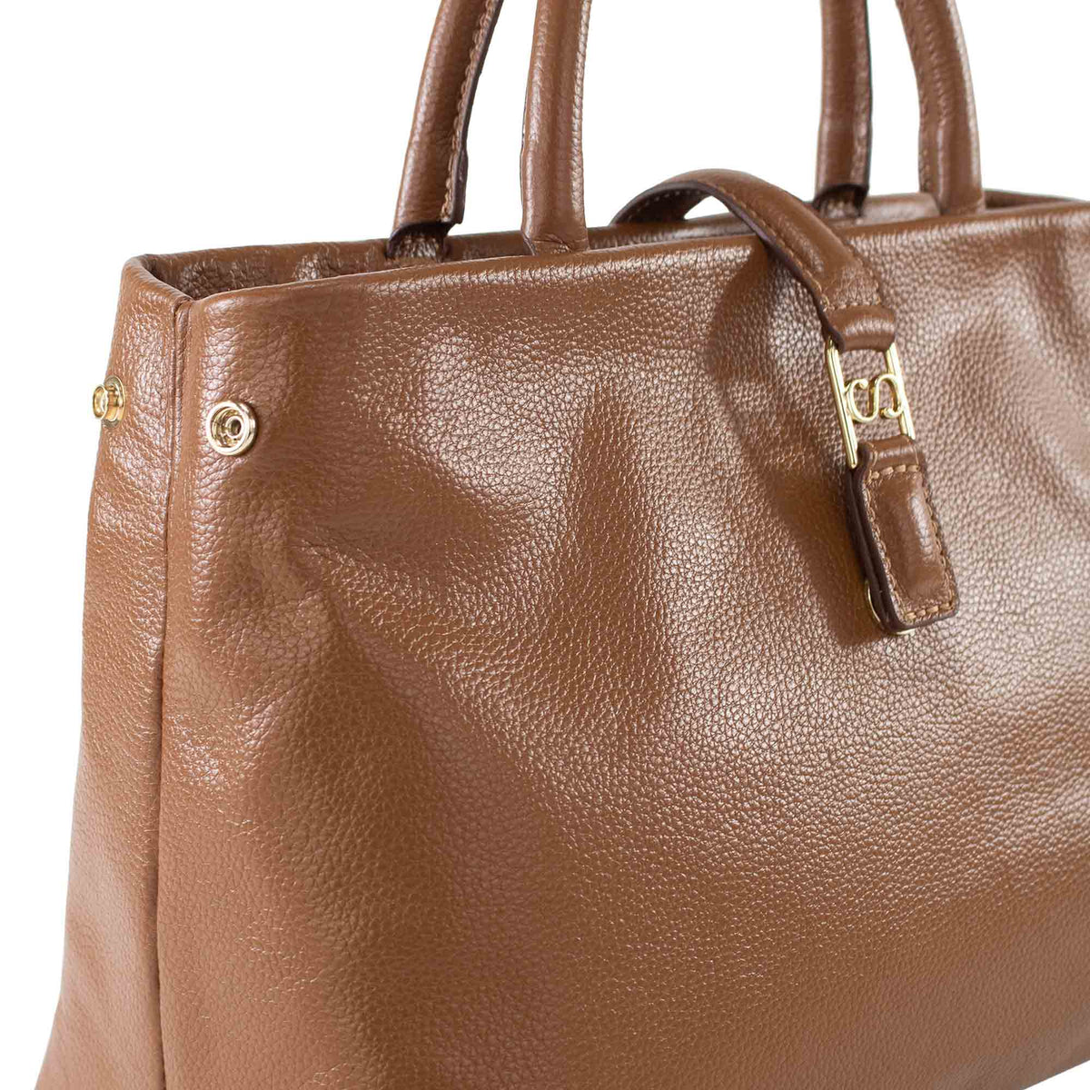 Bolsa Tote de Couro Liéri - Nocciola