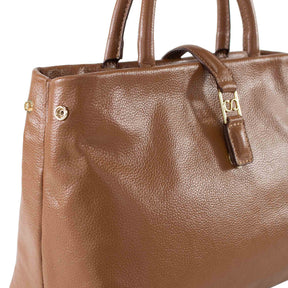 Bolsa Tote de Couro Liéri - Nocciola