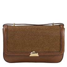 Bolsa de Couro Tiracolo Lídia - Tramado Nocciola