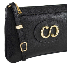Bolsa Crossbody de Couro Mini Maiorca - Preto