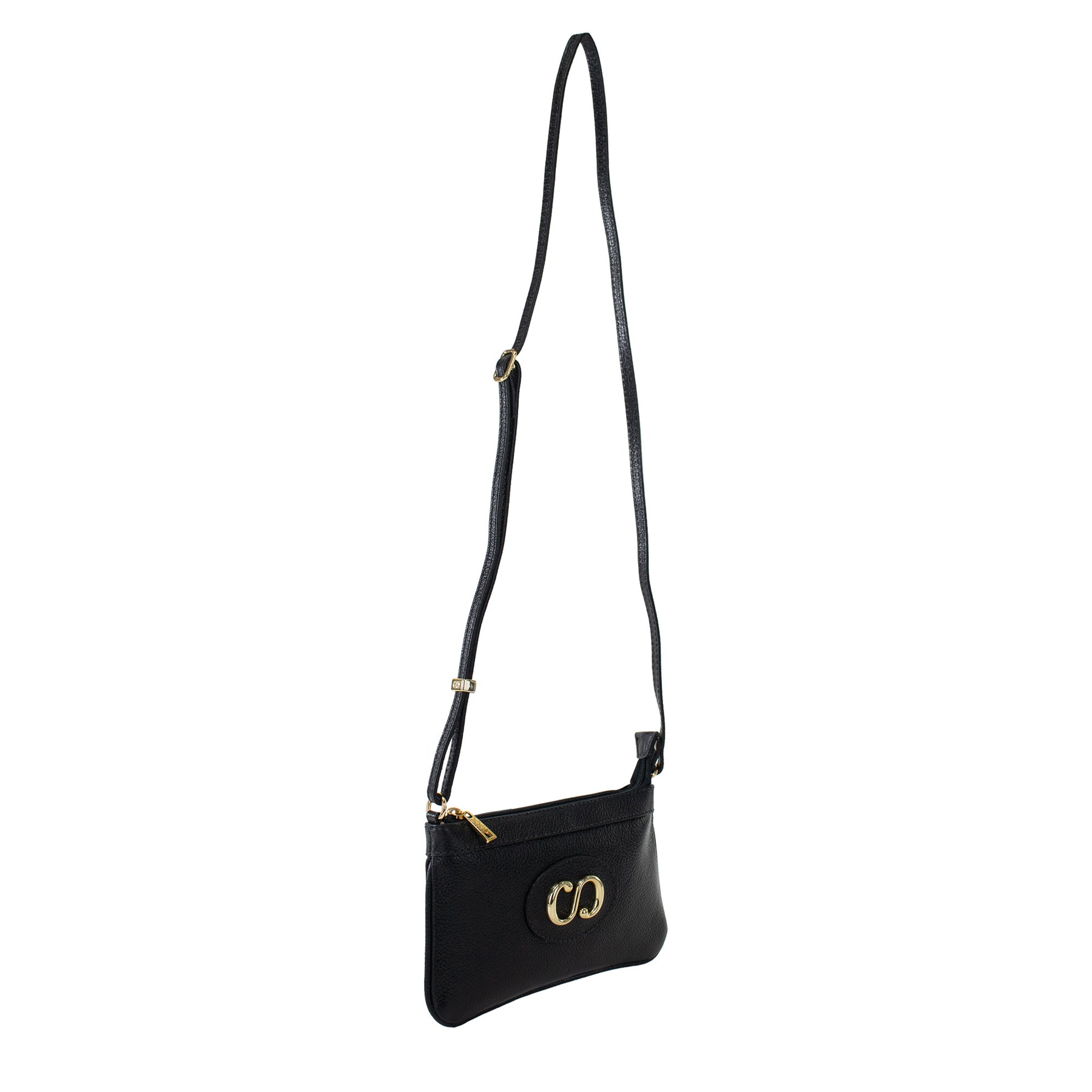 Bolsa Crossbody de Couro Mini Maiorca - Preto
