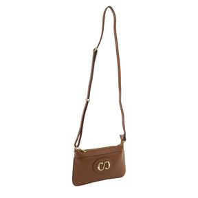 Bolsa Crossbody de Couro Mini Maiorca - Nocciola