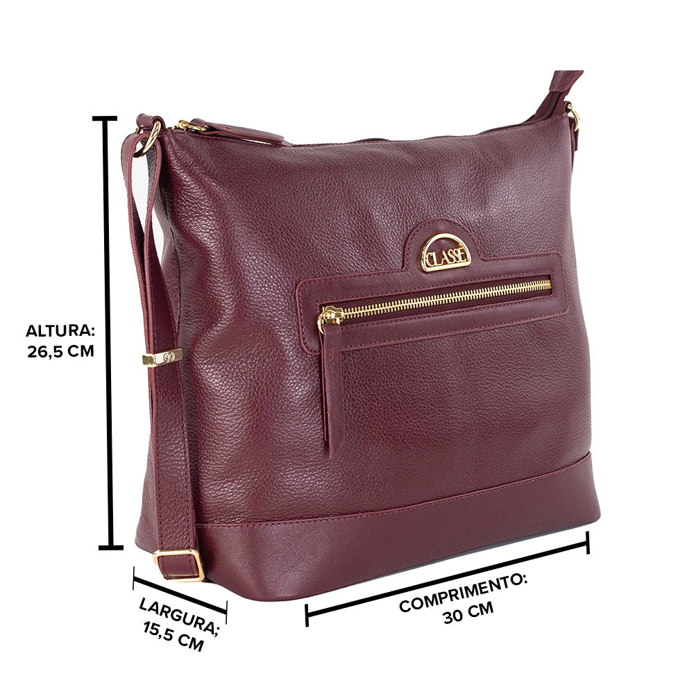 Bolsa Crossbody de Couro - Bruné