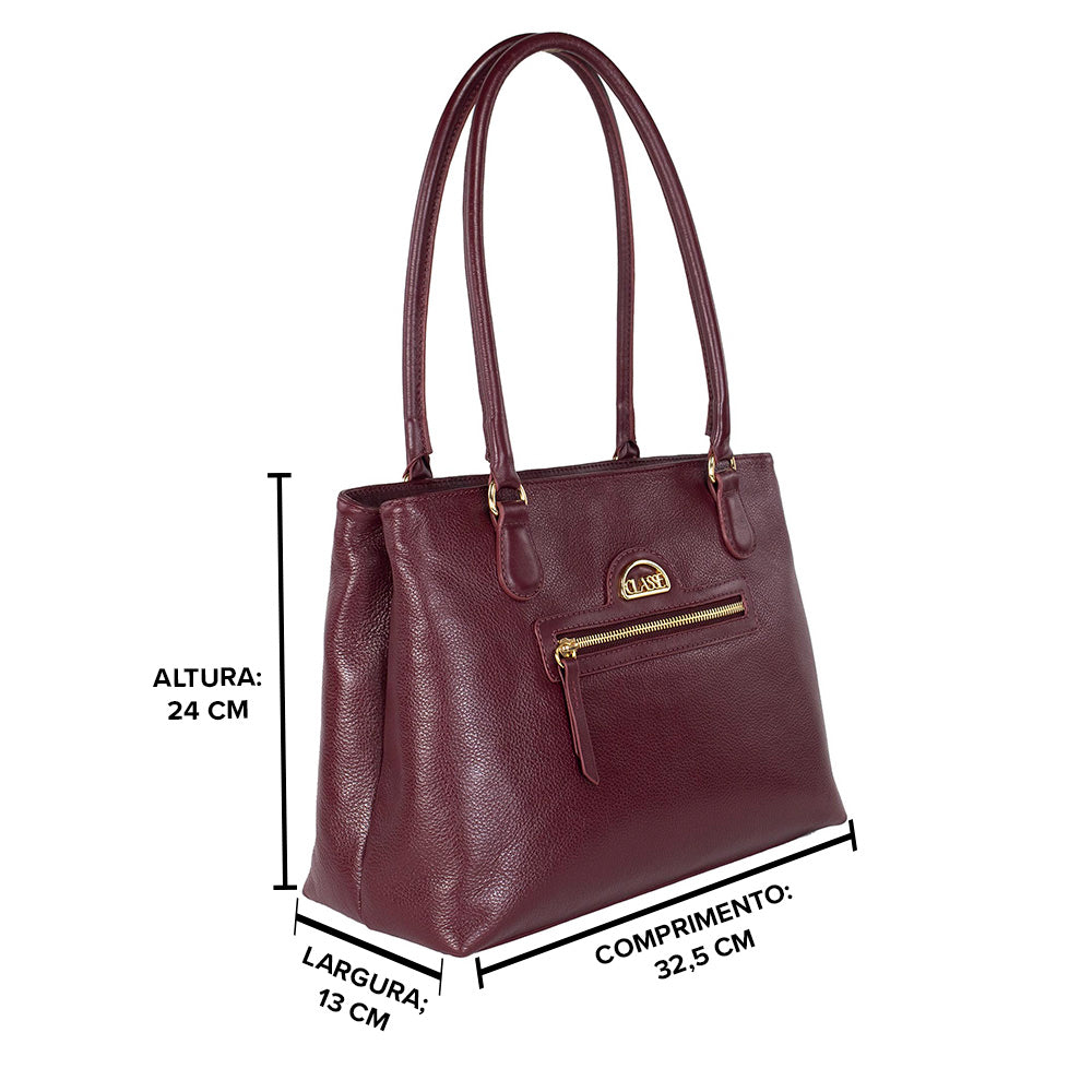 Bolsa Shopping Bag de Couro - Brune