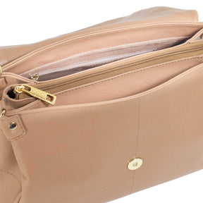 Bolsa Tiracolo de Couro - Bruné