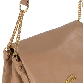 Bolsa Tiracolo de Couro - Bruné
