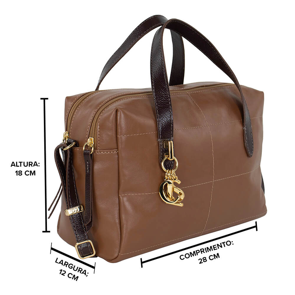 Bolsa Tote de Couro Diva