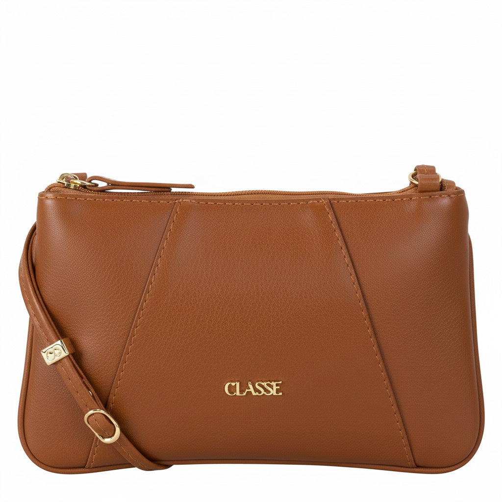 Bolsa Crossbody de Couro Liso - Milli