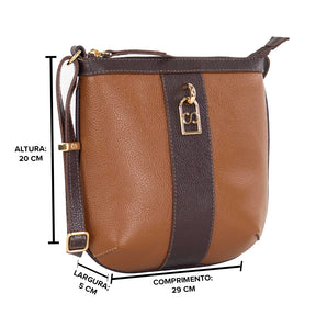 Bolsa Crossbody de Couro Floater - Allana
