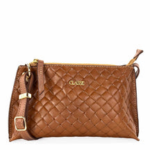 Bolsa Crossbody de Couro Tramado - Iris