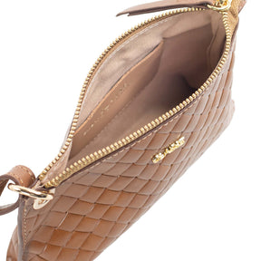 Bolsa Crossbody de Couro Tramado - Iris
