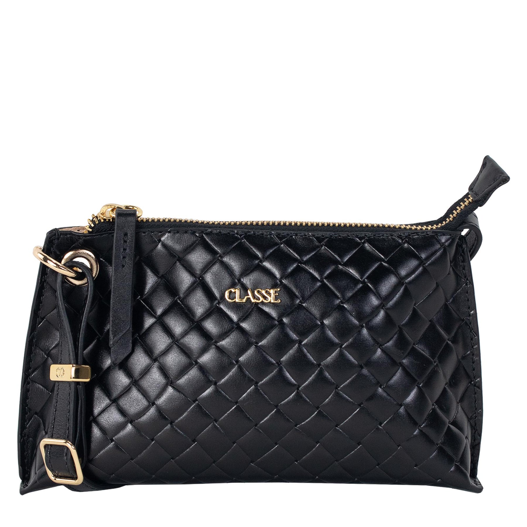 Bolsa Crossbody de Couro Tramado - Iris