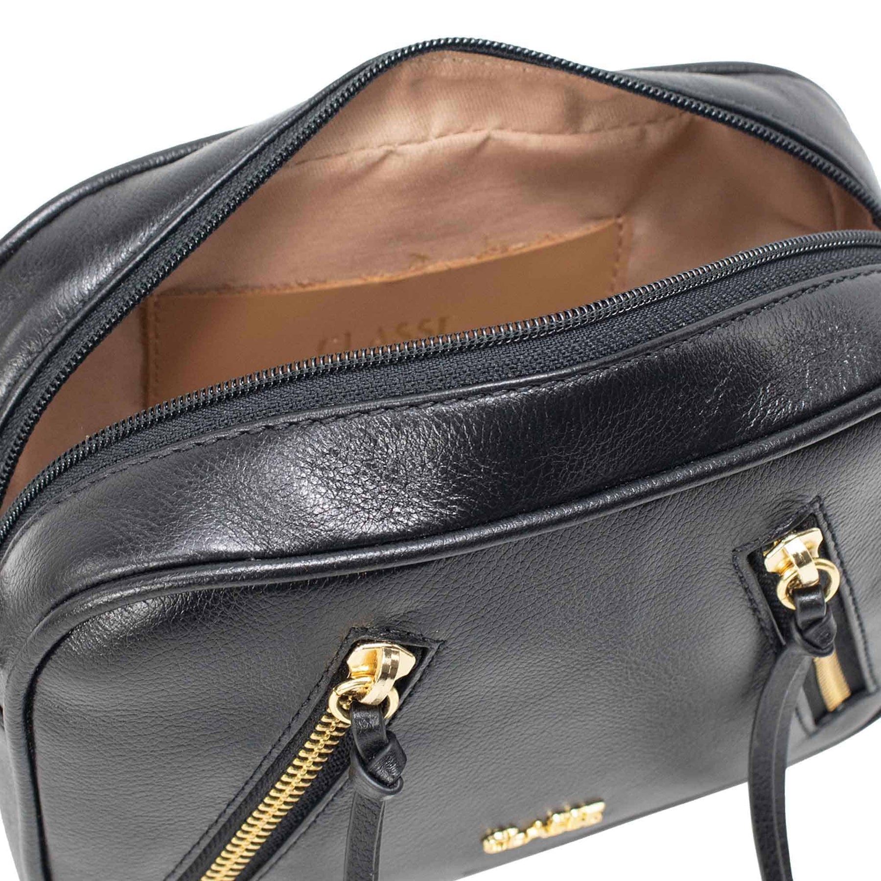 Bolsa Camera Bag de Couro Leia