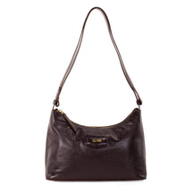 Bolsa Hobo de Couro Liso Tate