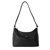 Bolsa Hobo de Couro Liso Tate