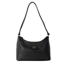 Bolsa Hobo de Couro Liso Tate