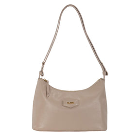 Bolsa Hobo de Couro Liso Tate