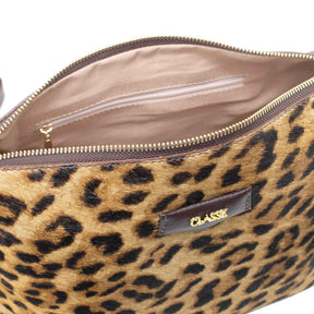 Bolsa Tiracolo de Couro Estampa Animal - Tate