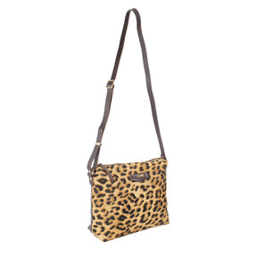 Bolsa Tiracolo de Couro Estampa Animal - Tate