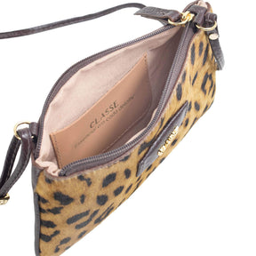Bolsa Crossbody de Couro Estampa Animal - Tate