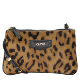 Bolsa Crossbody de Couro Estampa Animal - Tate