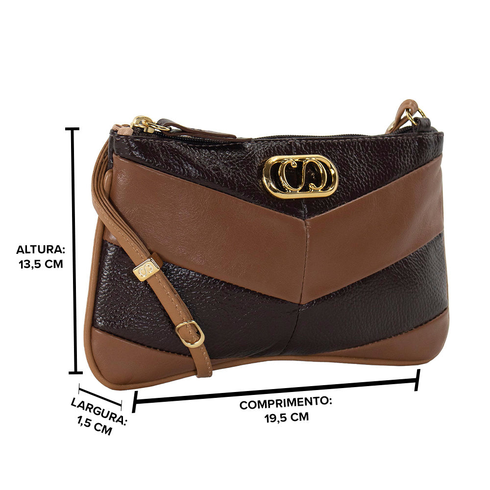 Bolsa Crossbody de Couro Valen