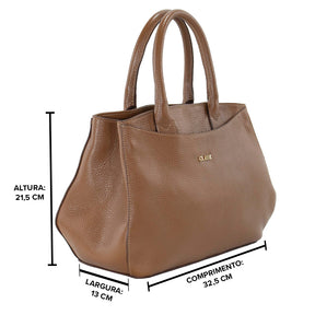 Bolsa Tote Bag de Couro Leny