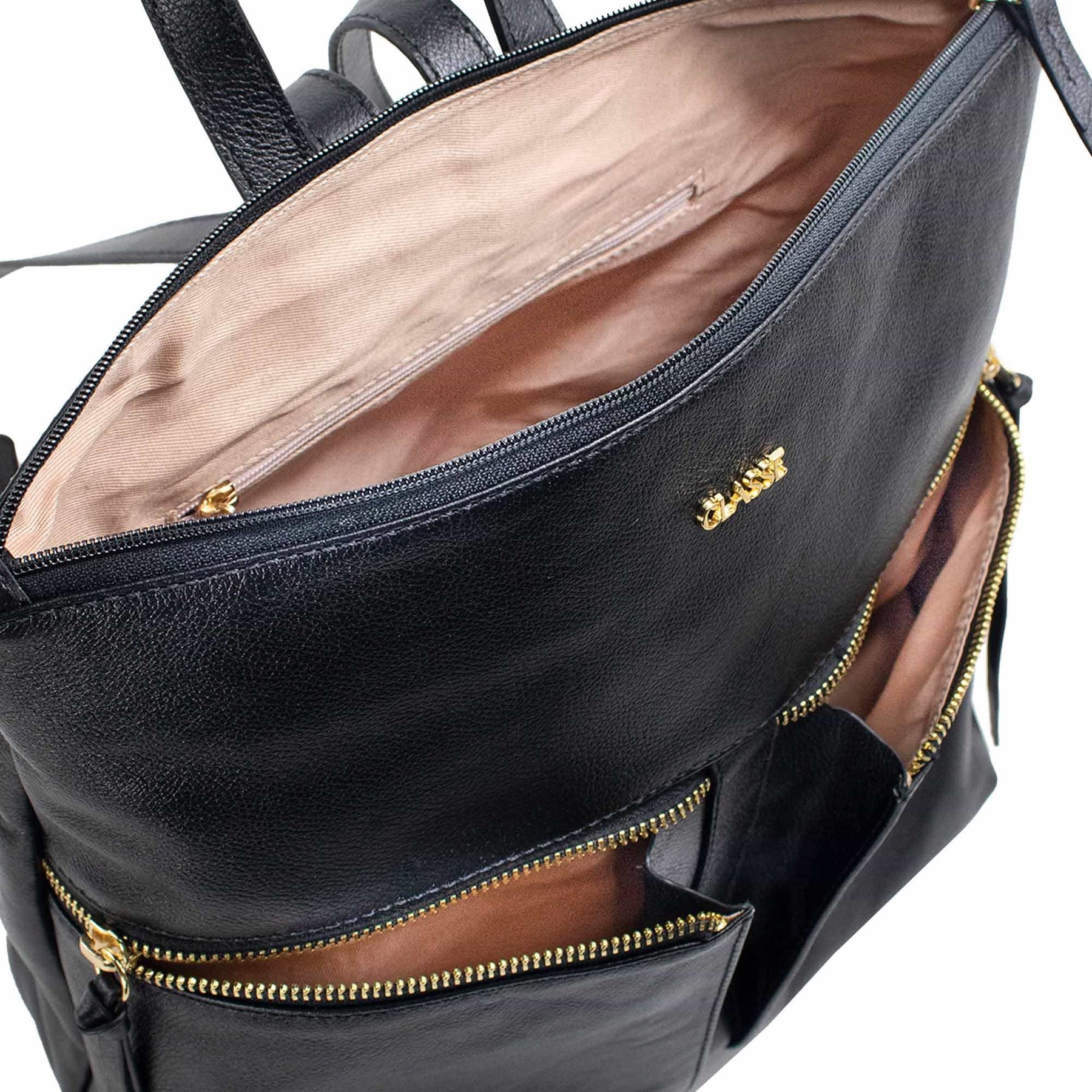 Mochila de Couro Leia